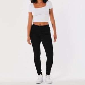 Hollister High-Rise Black Super Skinny Jeans